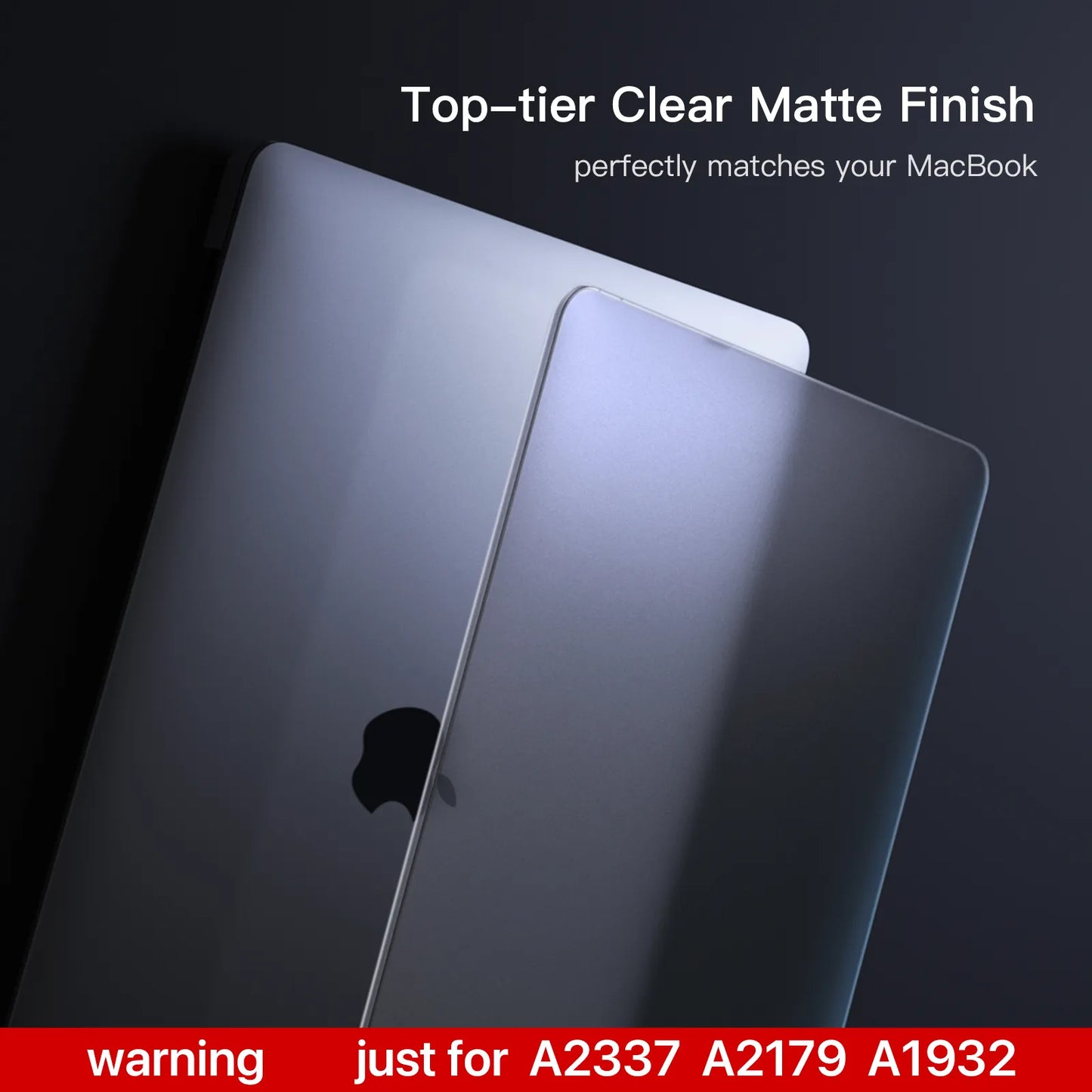 Soonjet Compatible for MacBook Air 13 inch Case M1 2020 - Space Gray Clear