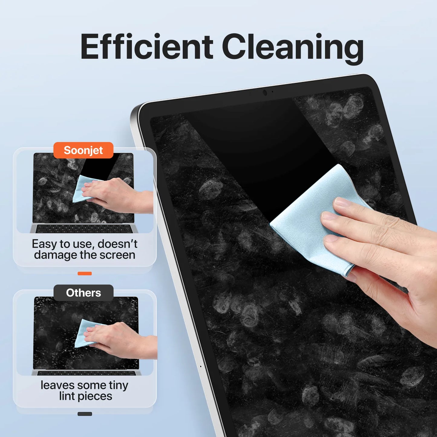 Soonjet Polishing Cloth 1 Pack for Apple, Premium Microfiber Cleaning Cloth