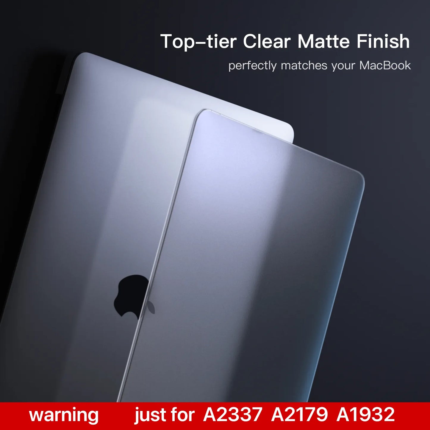 Soonjet Compatible for MacBook Air 13 inch Case M1 2020 2019 2018 - Matte Clear
