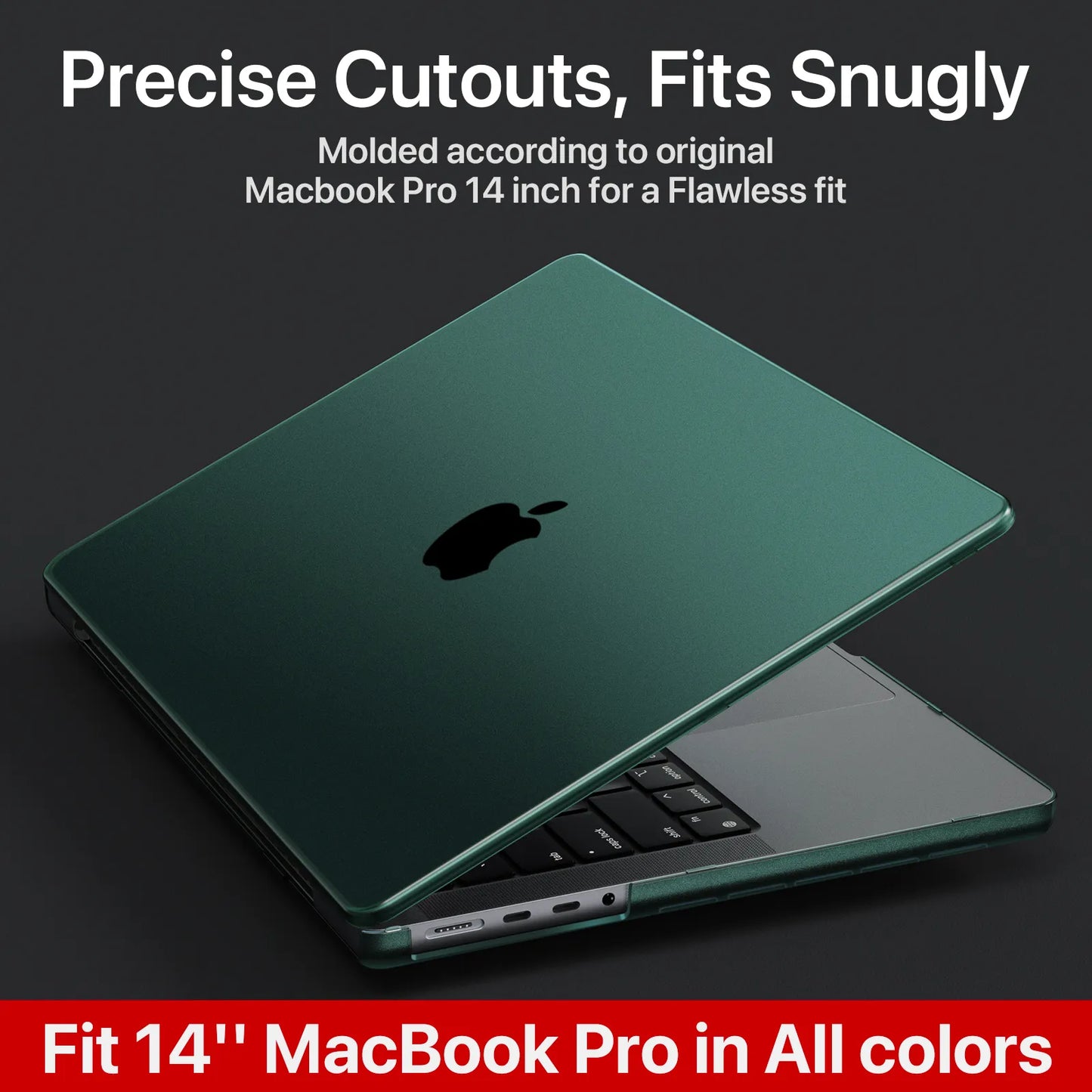 Soonjet for MacBook Pro 14 inch Case 2024-2021 M3 - Turquoise Green