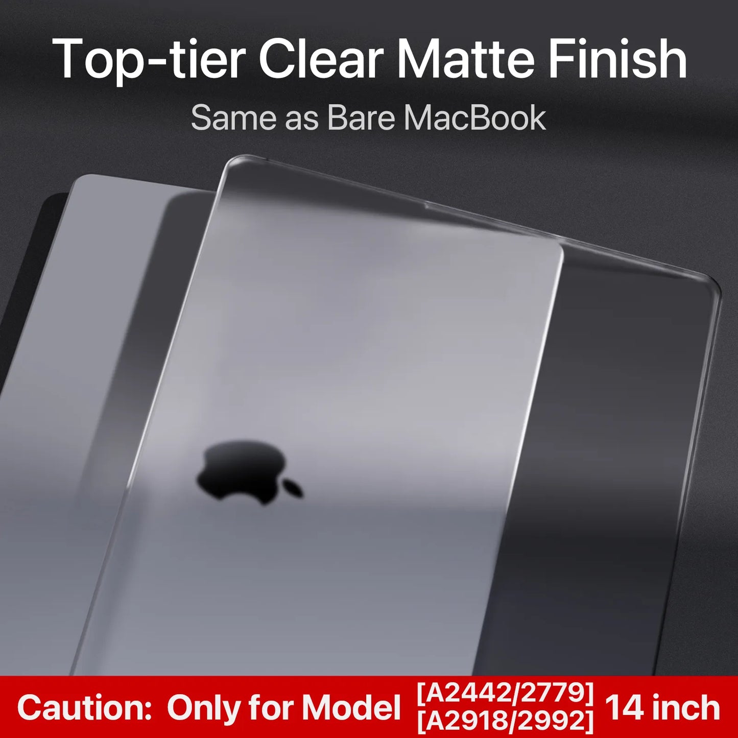 Soonjet Compatible for MacBook Pro 14 inch Case 2023-2021 M3 - Clear