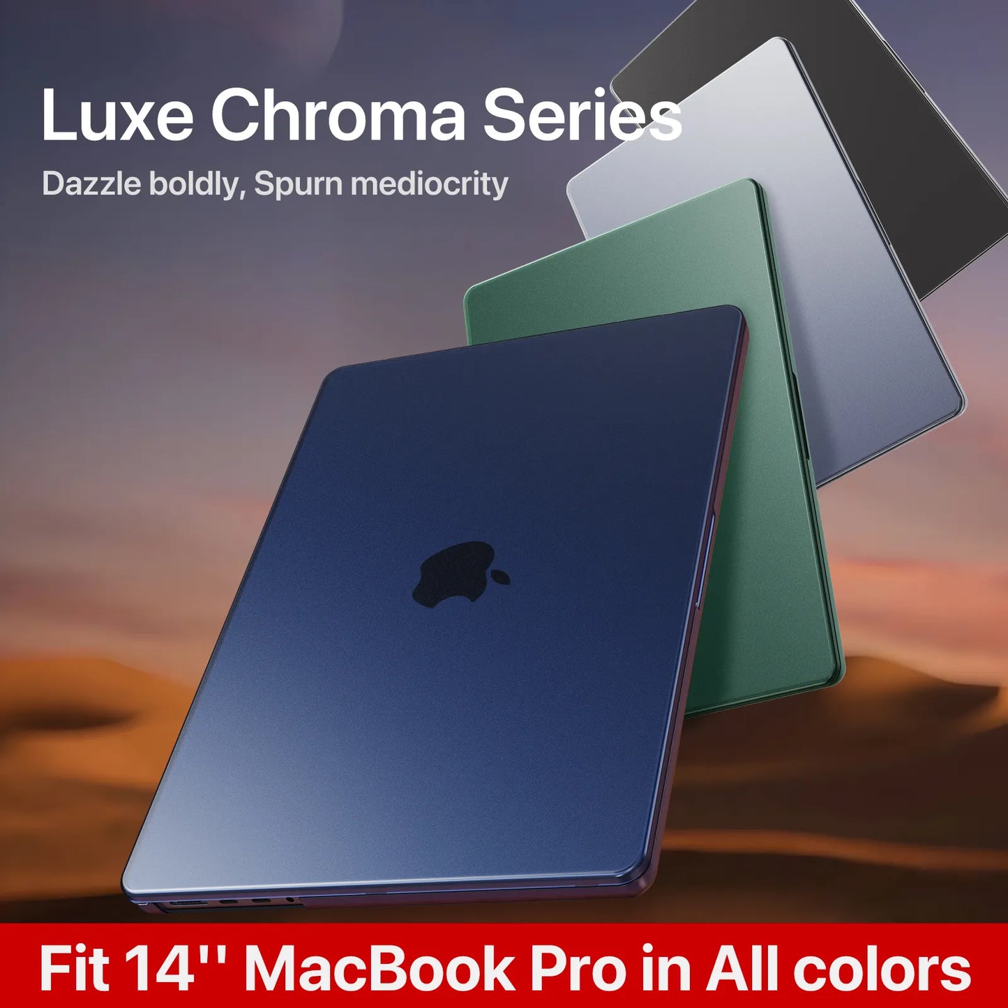 Soonjet for MacBook Pro 14 inch Case 2024-2021 M3 - Midnight Blue
