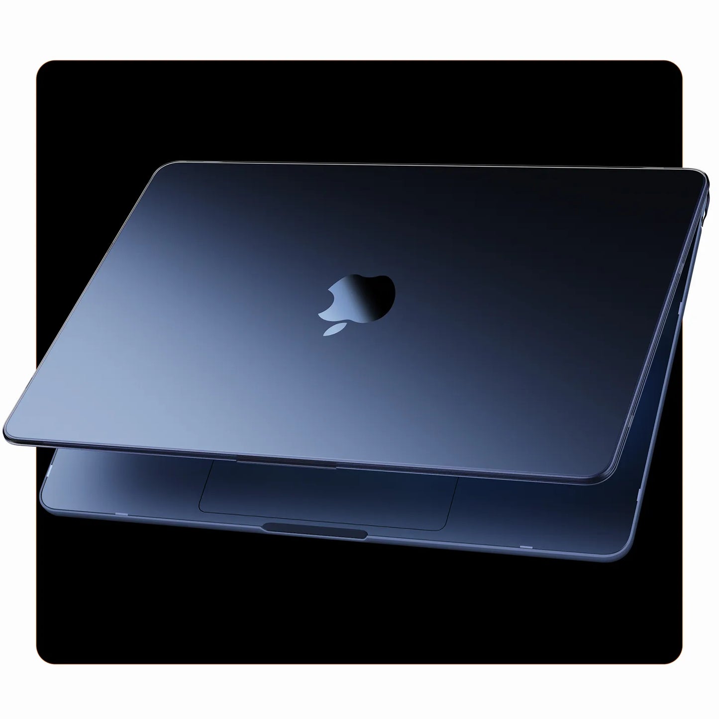 Soonjet for MacBook Air 15 inch Case with Translucent Keyboard Cover - Midnight Clear