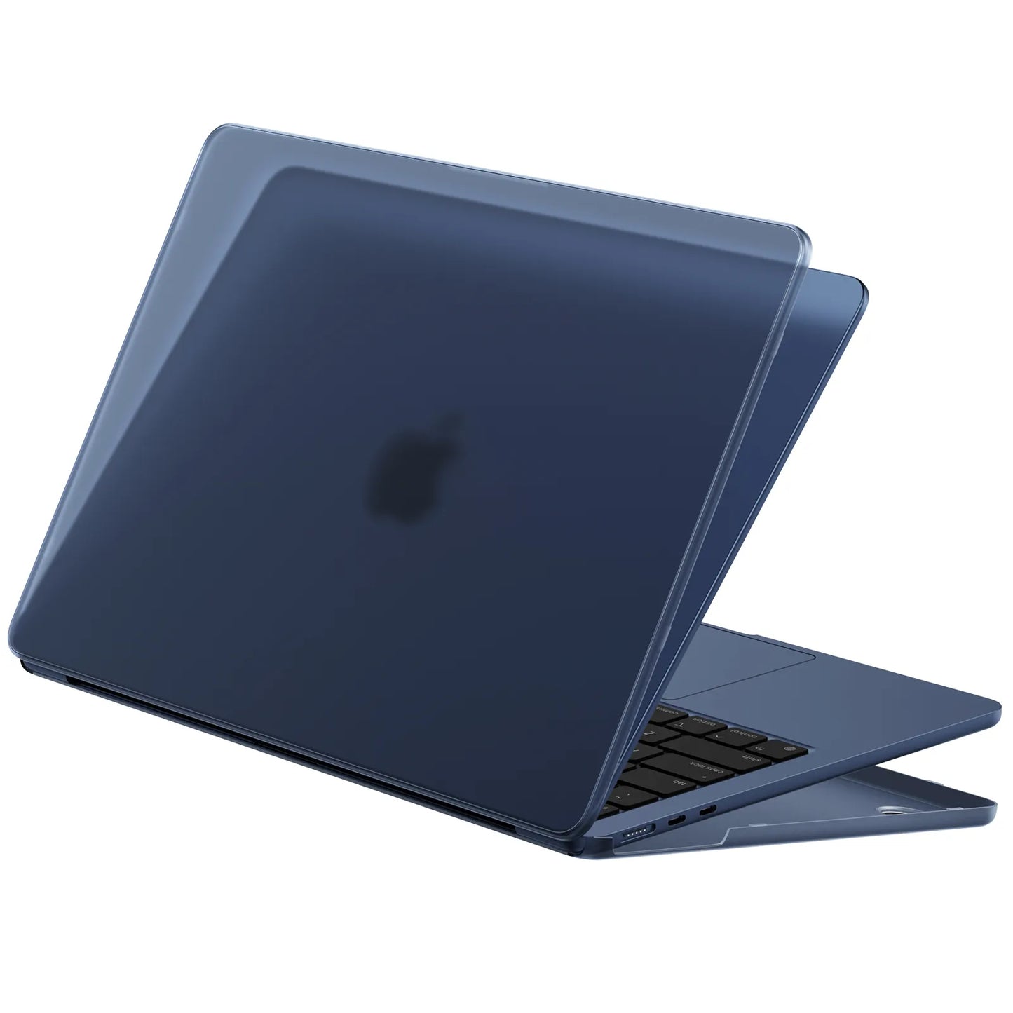 Soonjet for MacBook Air 13.6 inch Case with Translucent Keyboard Cover - Midnight Clear