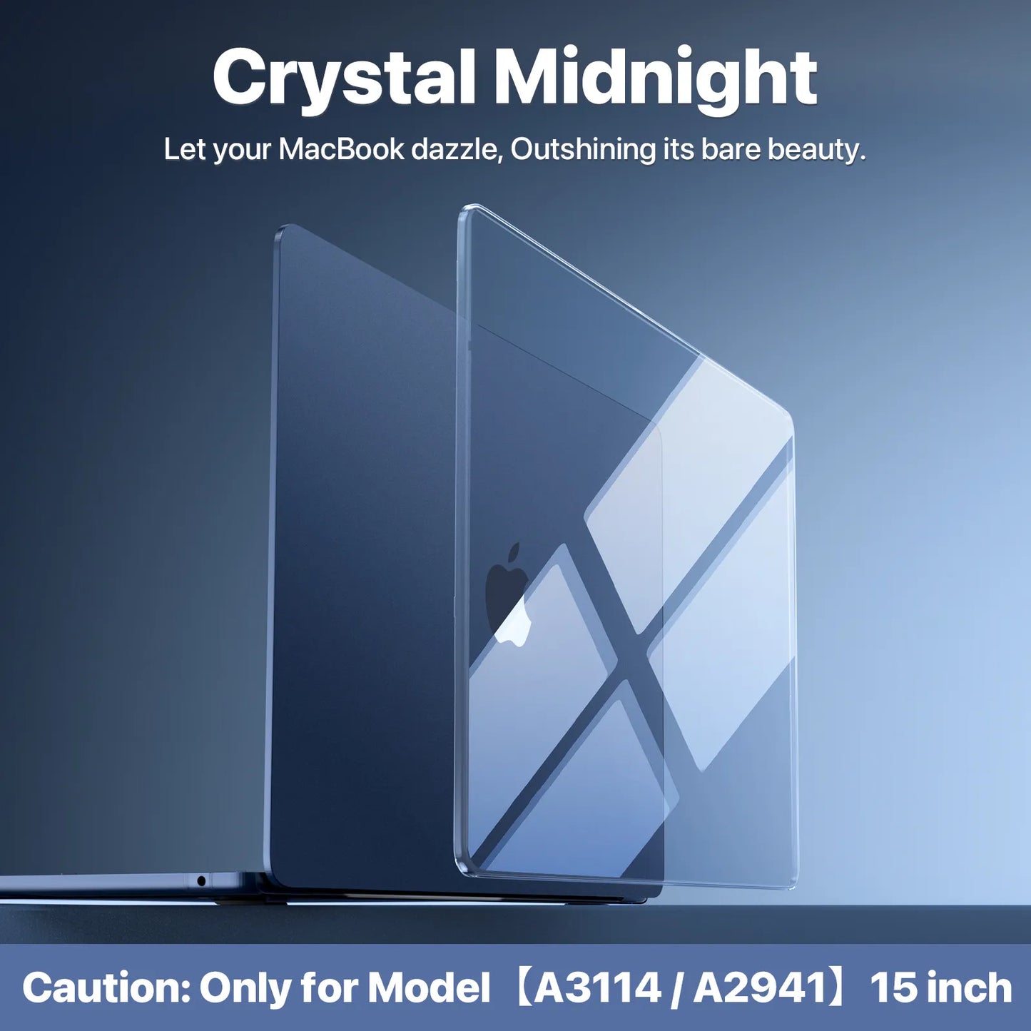 Soonjet for MacBook Air 15 inch Case - Crystal Midnight