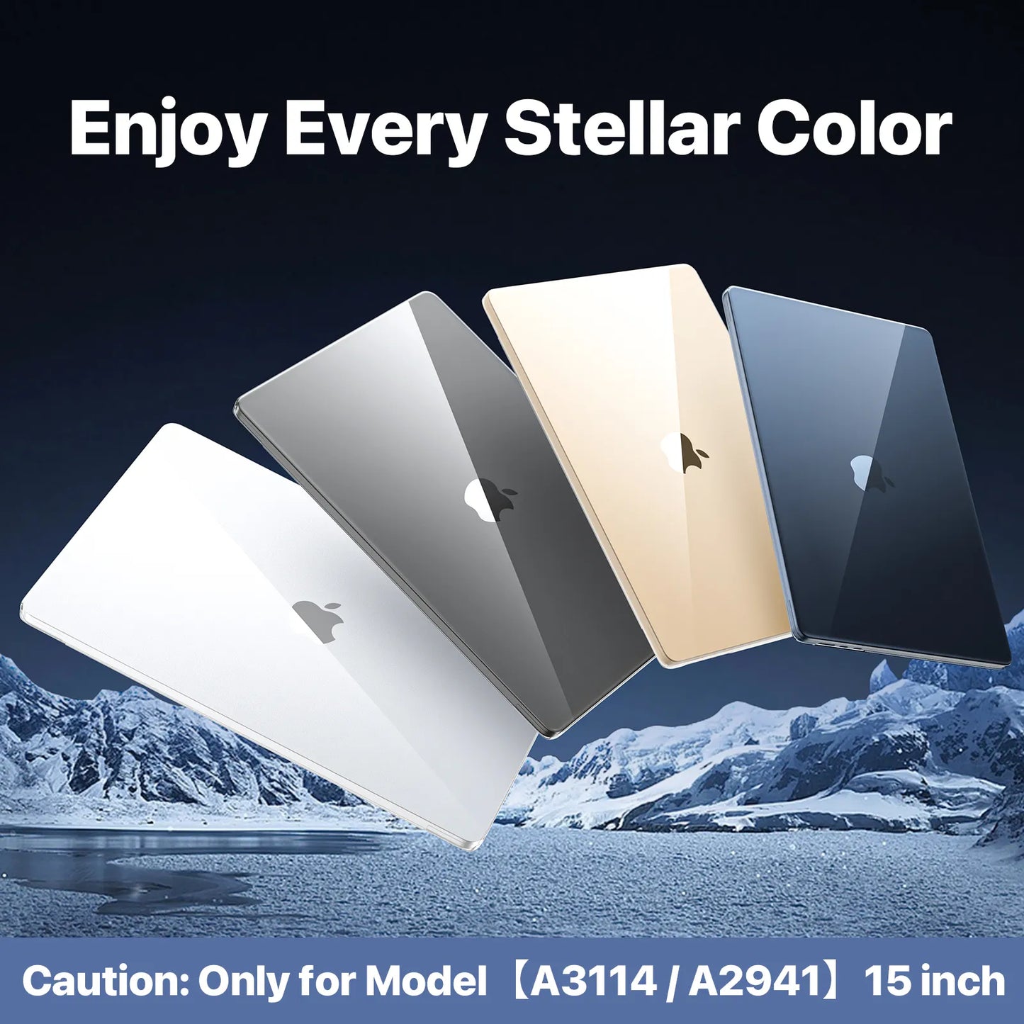 Soonjet for MacBook Air 15 inch Case - Crystal Clear