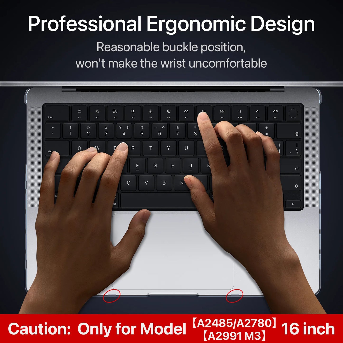 Soonjet for MacBook Pro 16 inch Case with Translucent Keyboard Cover - Matte Clear