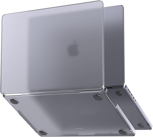 Soonjet for MacBook Pro 14 inch Case with Translucent Keyboard Cover - Space Gray Clear