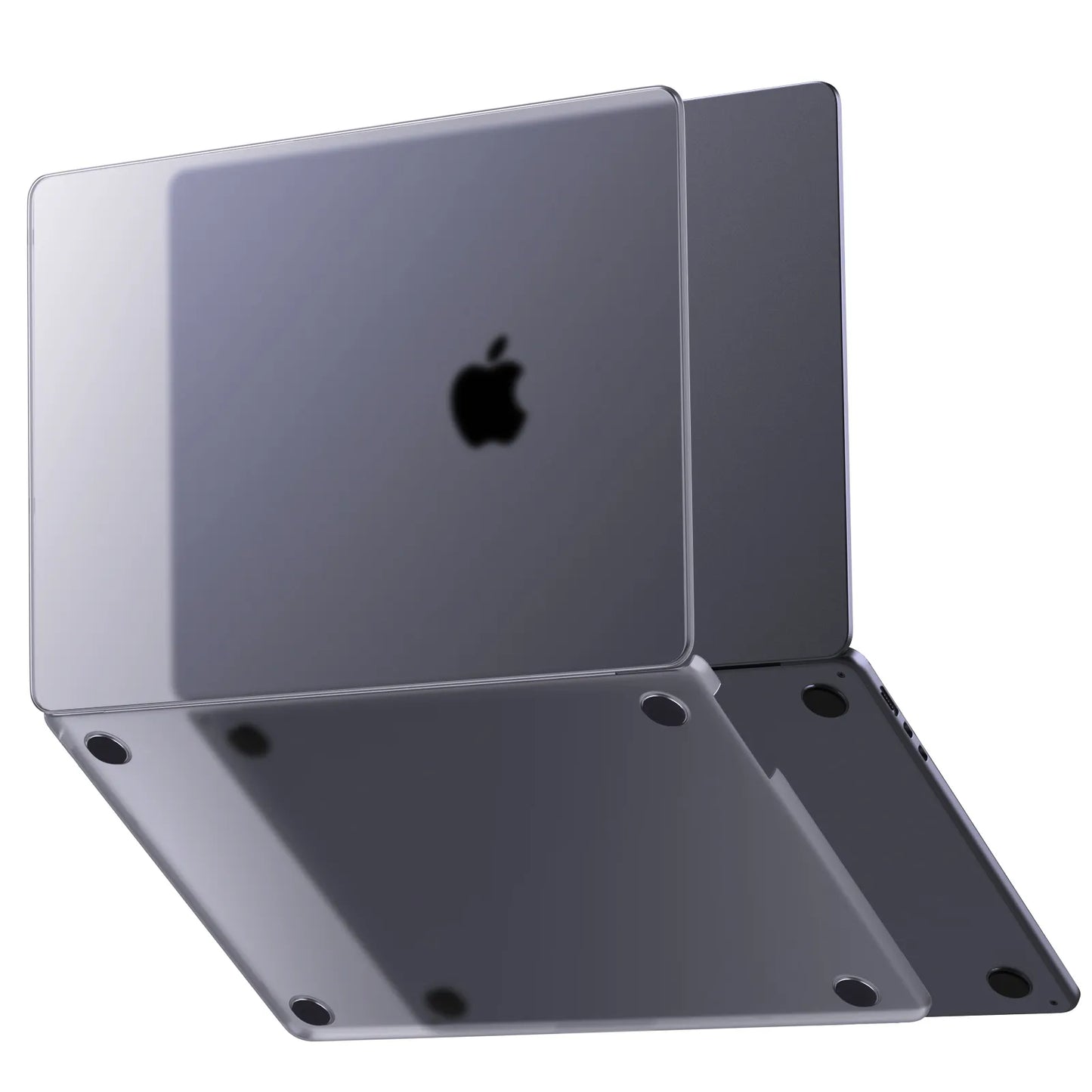 Soonjet for MacBook Air 15 inch Case with Translucent Keyboard Cover - Space Gray Clear